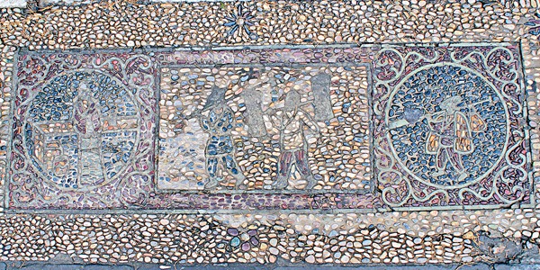 故宮御花園地面畫廊