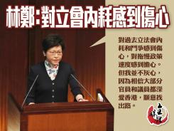 林鄭:對立會內耗感到傷心