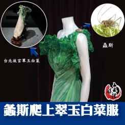 螽斯爬上翠玉白菜服
