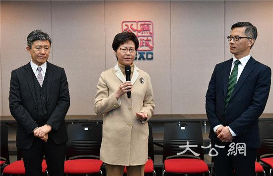 林鄭月娥到訪廉政公署總部