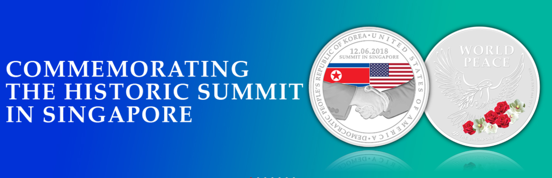 新加坡推3款「特金会」纪念币