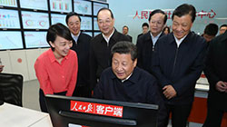 发贺信祝贺人民日报70年 习近平：讲好中国故事