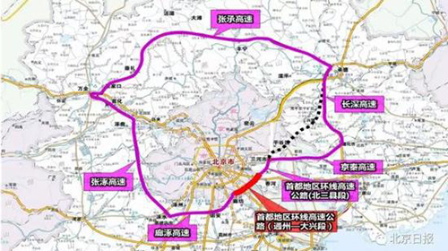 首都环线高速月底贯通 