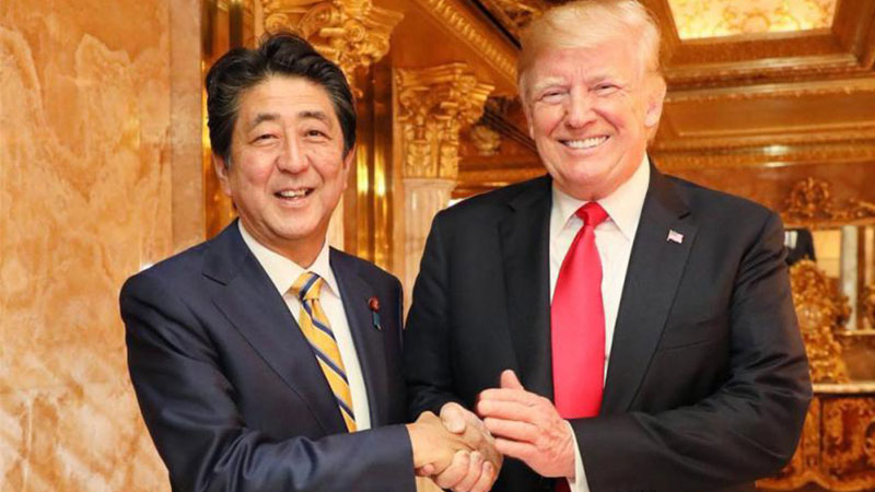 安倍联大前晤特朗普 双方就朝鲜半岛无核化合作达成一致