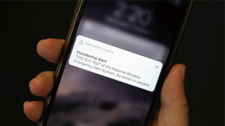 无法躲避特朗普 美首测“总统警报”