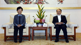 王志民会见贵州省长谌贻琴一行