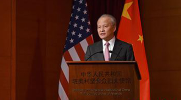 崔天凯：中美解决具体经贸问题不是零和游戏 必须双赢