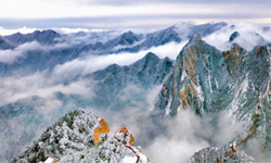 雪後華山 冬日畫境