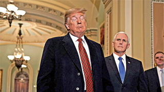 特朗普宣布取消达沃斯行程 归因于南部边境安全问题