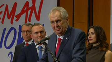 捷克高官涉华为言论冲击两国关系 总统欲访华修补