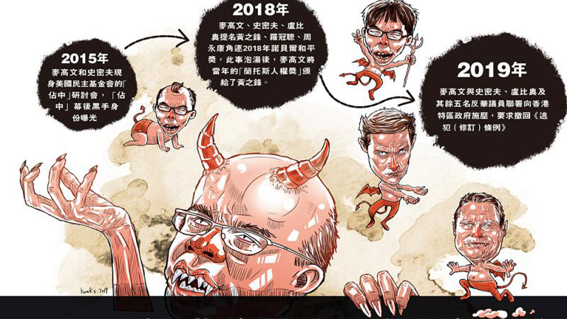 “占中”幕后黑手反修例冲到前台 黄之锋“美国契爷”串连向港施压