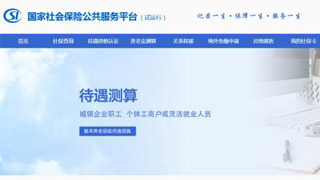 养老金可以测算了！国家社保公共服务平台试运行