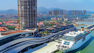 南沙国际邮轮母港开通 全国最大