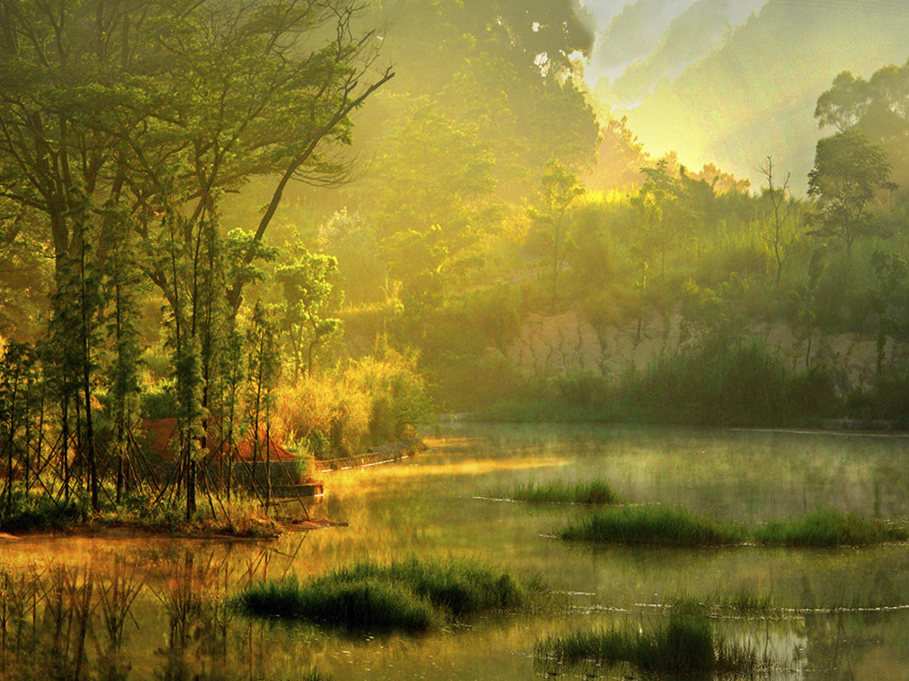 冼立初《晨曦》