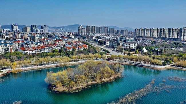 白龟山国家湿地公园春意浓