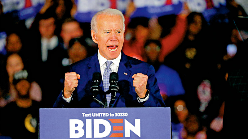 拜登南卡首胜 剑指“超级星期二”