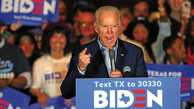 两对手退选撑拜登 桑德斯遭围攻