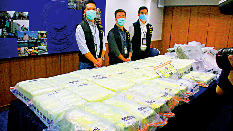 黑暴冰毒操控青少年 港警检1.5亿元货拘七人
