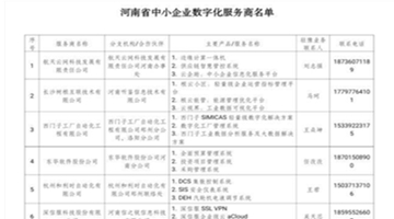 73家数字化服务商赋能河南中小企业