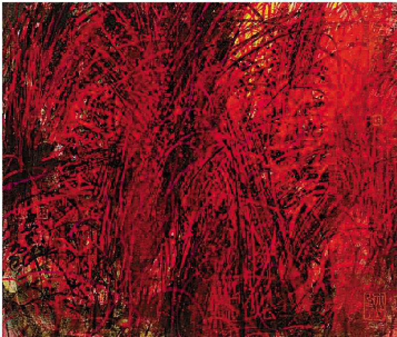 林天行繪菖蒲 為港人祈健康