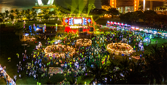 「海南歡樂夜」音樂集市點亮海口半城煙火