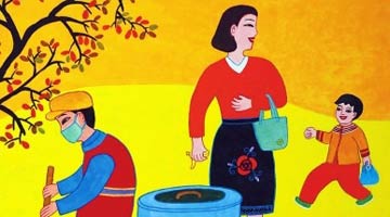 健康版舞阳农民画“飞”向全国