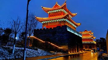 杞县夜色美 流光溢彩令人醉