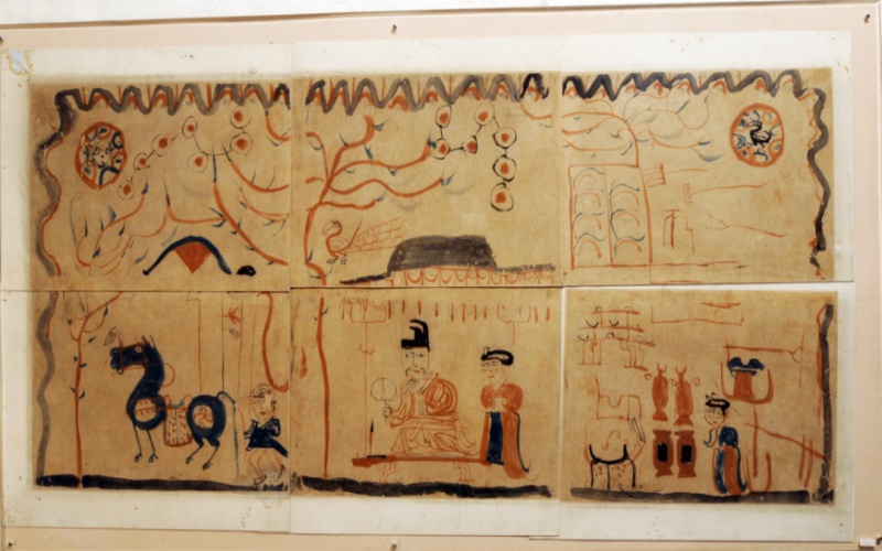 文物新疆 | 从吐鲁番出土的《墓主人生活图》 遥望天上人间