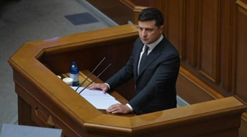 乌克兰总统泽连斯基会见美国国务卿