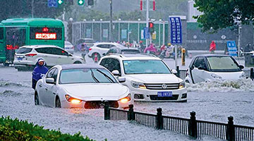 林郑月娥代表特区政府向河南灾民致深切慰问