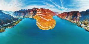 南谷洞水库湖光山色 风景宜人