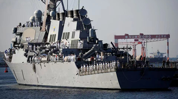 美军导弹驱逐舰今日穿航台湾海峡