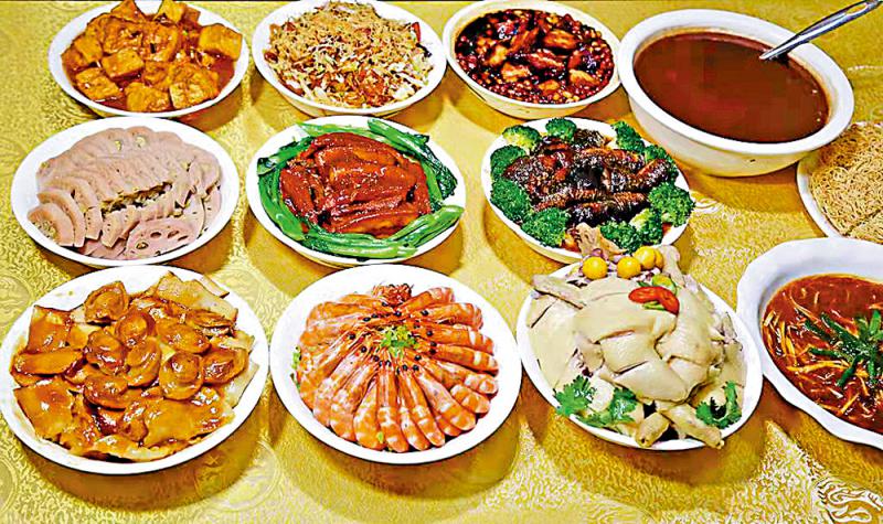 ﻿食材多样/冬至盛宴：客家九大簋