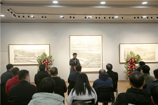 文化保定•乐享生活 | “雪野寄远•何立新北地山水作品巡展”雄安站开幕