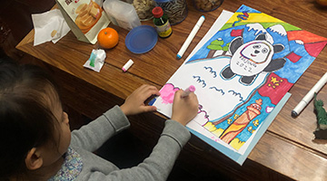 童绘冬奥 小朋友祝北京冬奥会圆满成功！