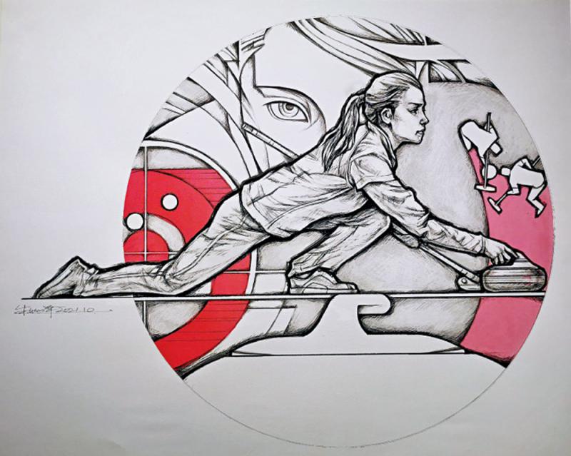 中国美术馆为奥运冠军“画像”