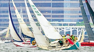 港健儿乘风破浪同舟共济向前