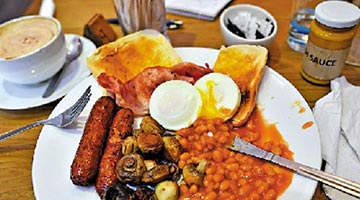 英式早餐成本骤增 民众借钱吃饭