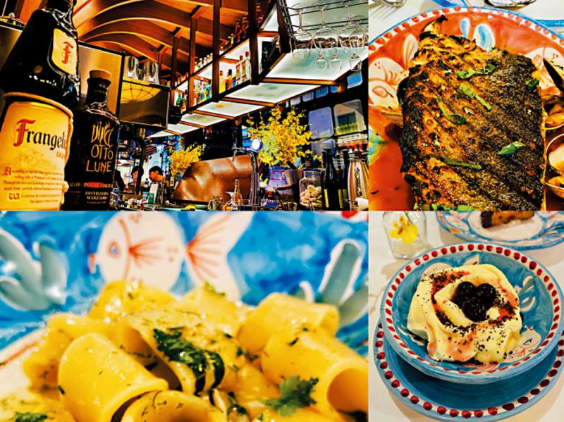 夏夜南意海边的鲜味