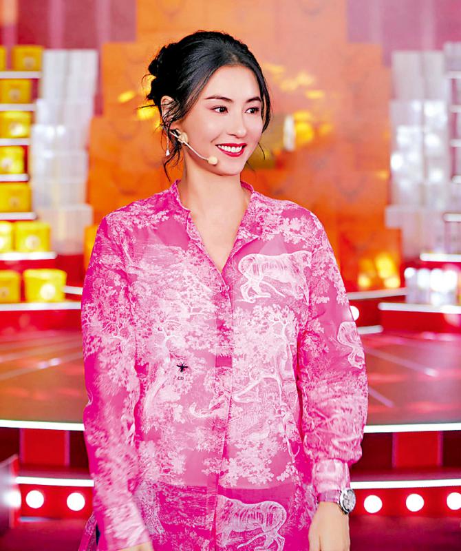 张栢芝内地直播带货销售破亿