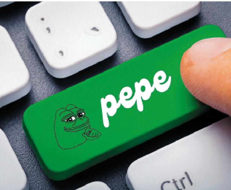 成功突围/悲伤蛙网上窜红 PEPE币身价飙万倍