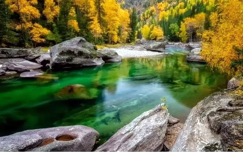 快喊上你的“旅游搭子”邂逅可可托海最美金秋九月吧～