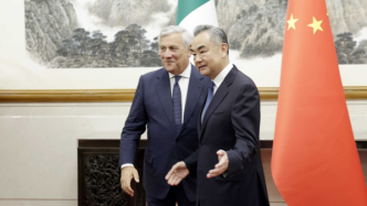 王毅晤意外长：中意应坚持互尊互信平等对话