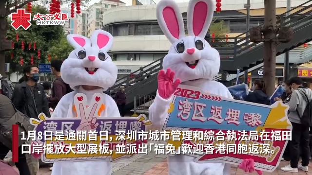 通关｜回家的距离不再遥远！福田口岸“福兔”喜相迎