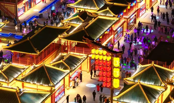 河南中原棋遇記開園 再現歷史名城風採