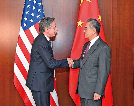 王毅晤布林肯：美搞“对华脱钩”终将反噬自身