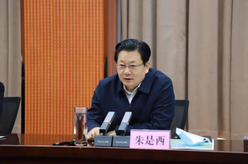 南阳市委书记朱是西会见京东集团副总裁冯全普一行