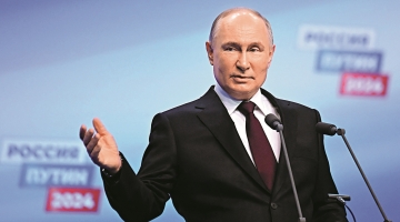 普京成功连任 得票率逾87%