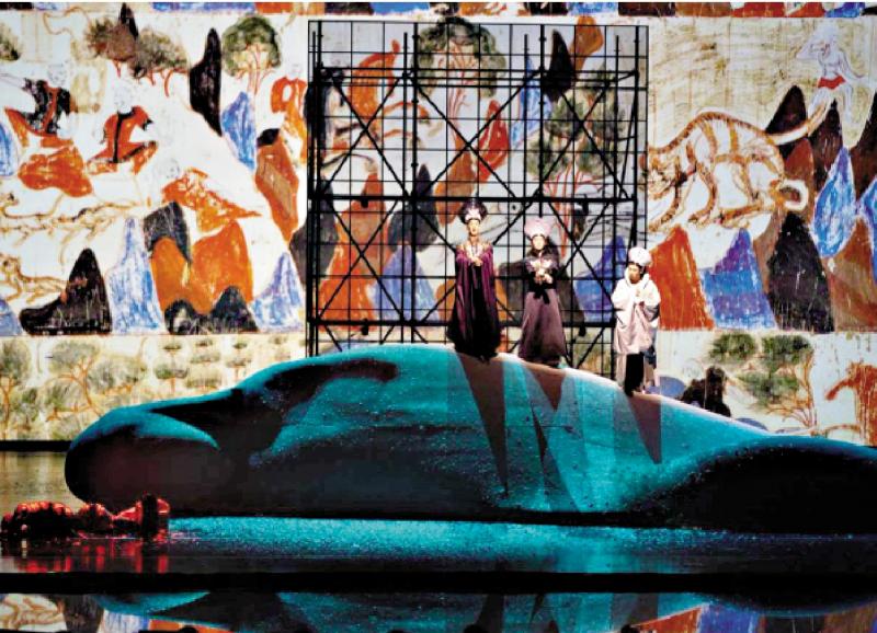 ﻿音乐剧《飞天》深圳上演 讲述敦煌守护者故事