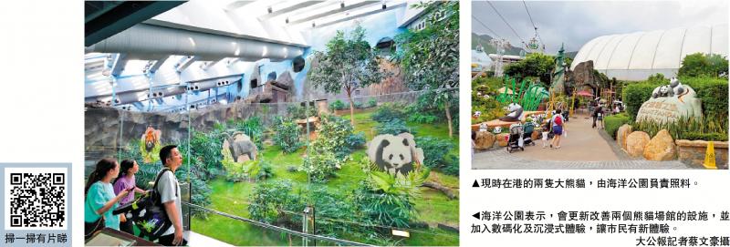 海洋公園熊貓館大改造 增沉浸式體驗設施